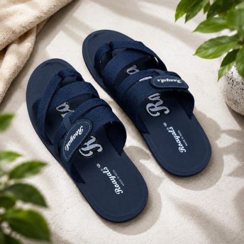 Mens Blue Casual Wear PVC Sandal