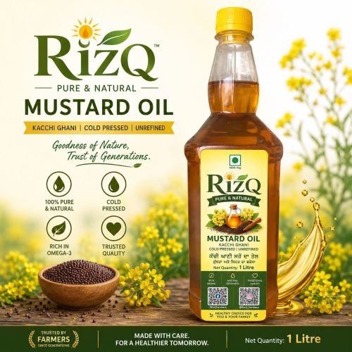 1 Litre Kacchi Ghani Mustard Oi