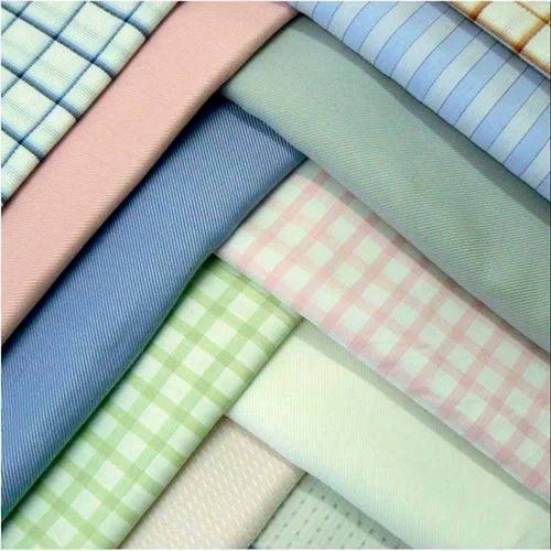 180 GSM Chek Poly Cotton Shirt Fabric