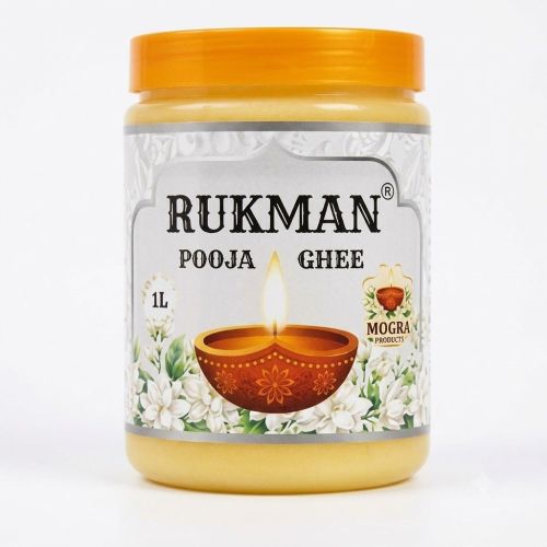1 Litre Rukman Mogra Fragrance Pooja Ghee