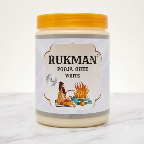 1 Litre Rukman White Pooja Ghee