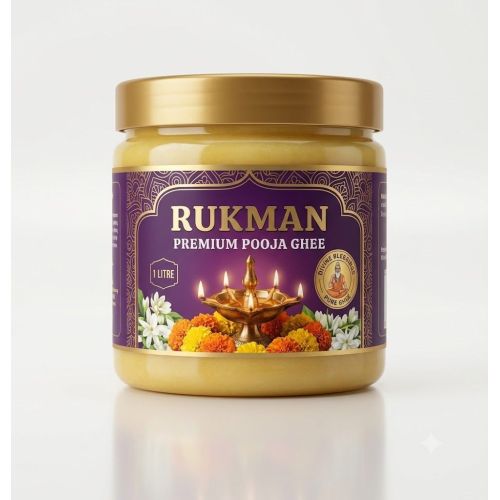 500ml Rukman Raat Ki Rani Fragrance Pooja Ghee