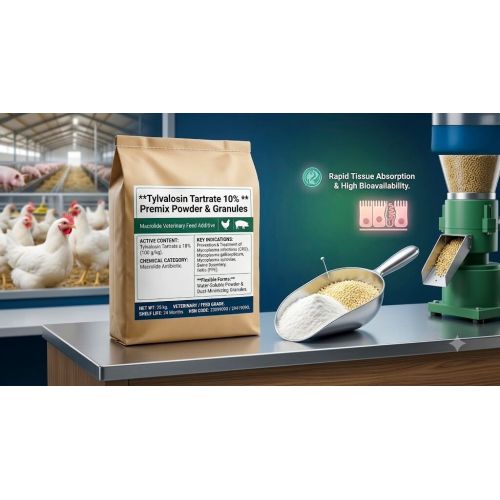 Tylvalosin Tartrate 10% Premix Powder &AMP; Granules – Macrolide Veterinary Feed Additive