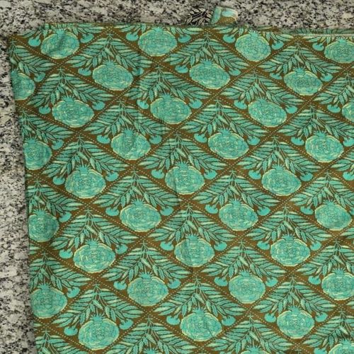 Green Printed Polyester Fabric