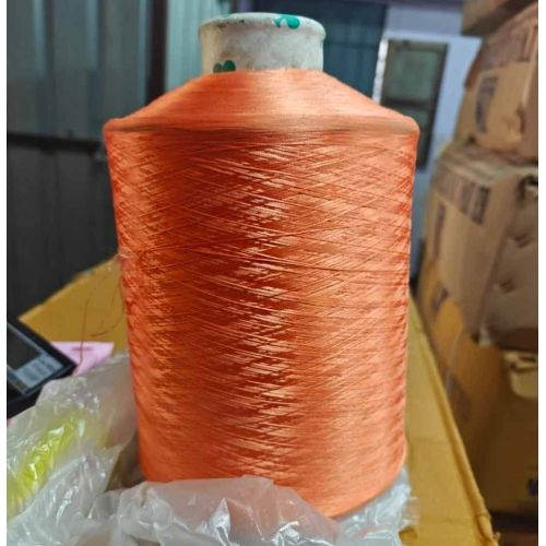 Rust Red 150 Lichi Polyester Yarn