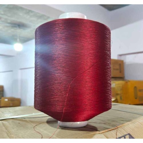 Wine Red 150 Lichi Polyester Yarn
