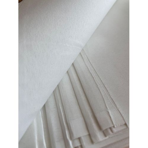 48 Inch White Roto Polyester Fabric