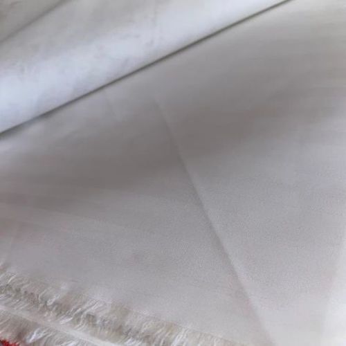 58 Inch White Polyester Satin Stripe Fabric
