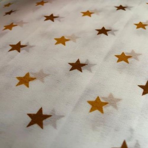 Premium White Printed Polyester Fabric