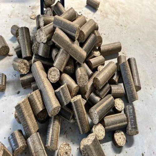 High Density Groundnut Shell Biomass Briquettes