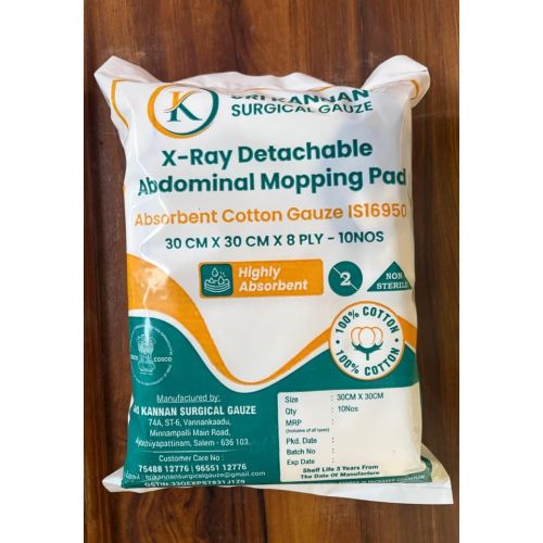 12 Ply X Ray Detachable Abdominal Mopping Pad