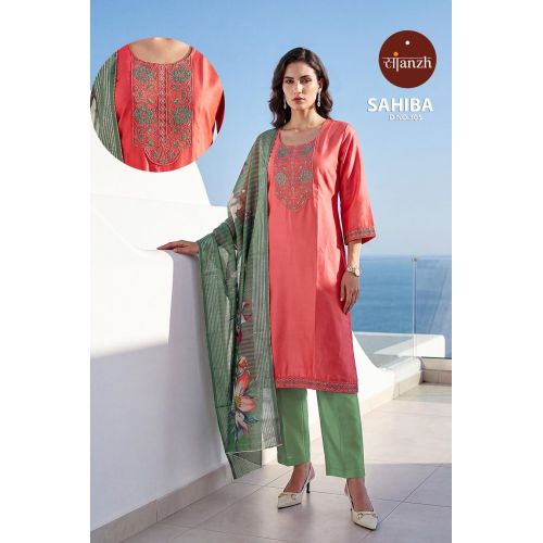 Designer Roman Silk Suit Set