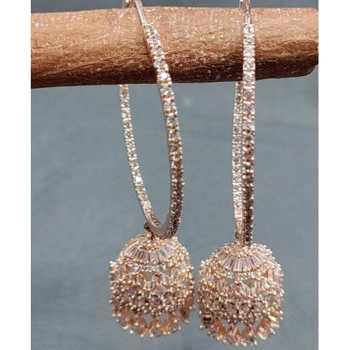 American Diamond Hoop Earring