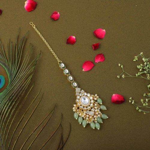 Kundan Maang Tikka Set