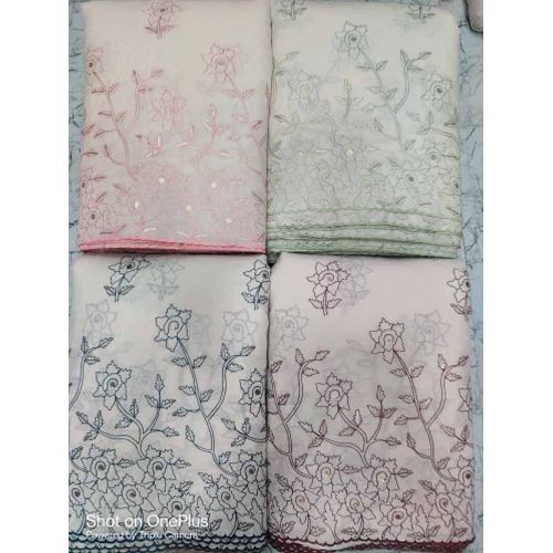 40 Inch Cora Cotton Thread Embroidery Fabric