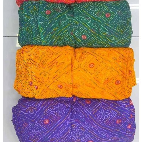 44 Inch Bandhani Print Georgette Fabric
