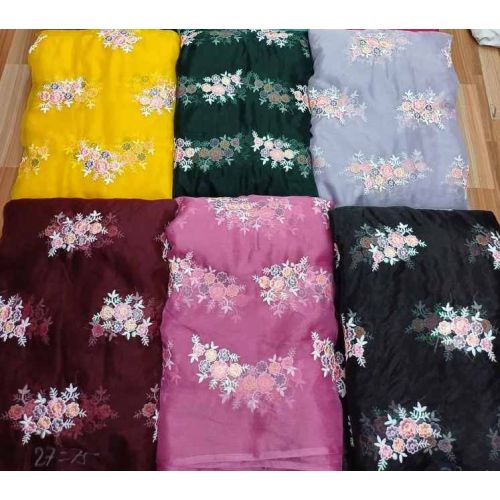 45 Inch Organza Embroidery Fabric
