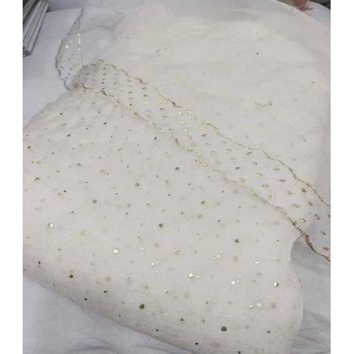 Banarasi Crush Tissue Mukesh Work Fabric
