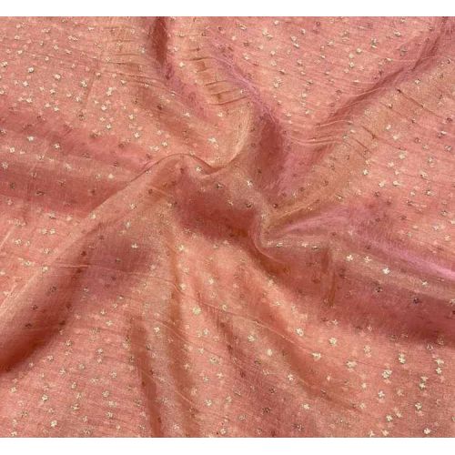 Banarasi Tissue Crush Jacquard Butti Fabric