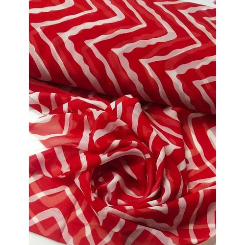 Bandhani Leheriya Printed Georgette Fabric