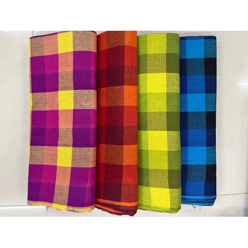Madras Cheks Handloom Cotton Fabric