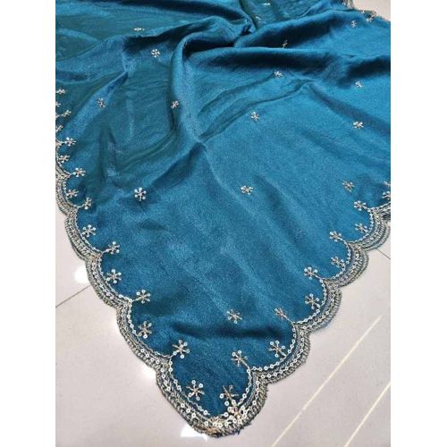 NC Moss Semi-Beats 4 Side Cutwork Dupatta