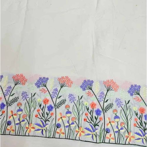 Premium Cora Cotton Embroidered Fabric