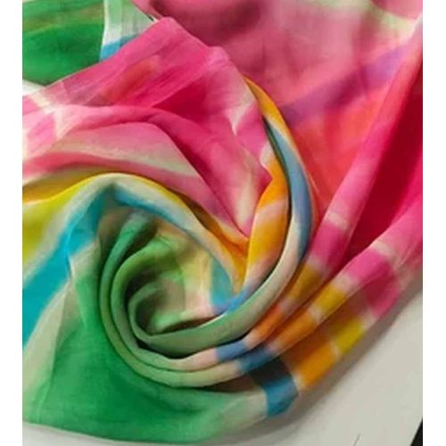 Printed Geogette Fabric