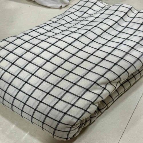 Pure Cotton Checks Printed Fabric