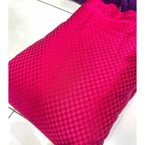 Pure Gazzi Silk Box Pattern Fabric