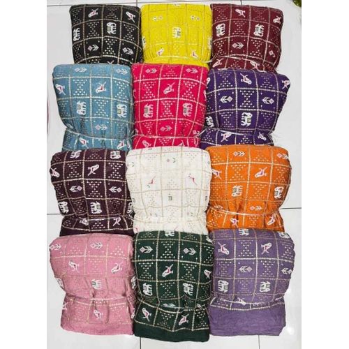 Rangoli Crush Cutdana Patola Box Embroidery Fabric