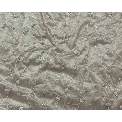 Salsa Silk Beads Cutdana Zaal Embroidery Fabric