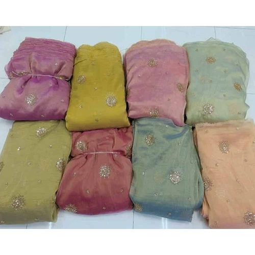 Salsa Silk Original Beats Cutdana Butta Embroidery Fabric