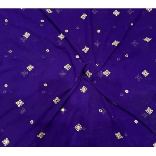 Sequins Butti Work Embroidery Fabric