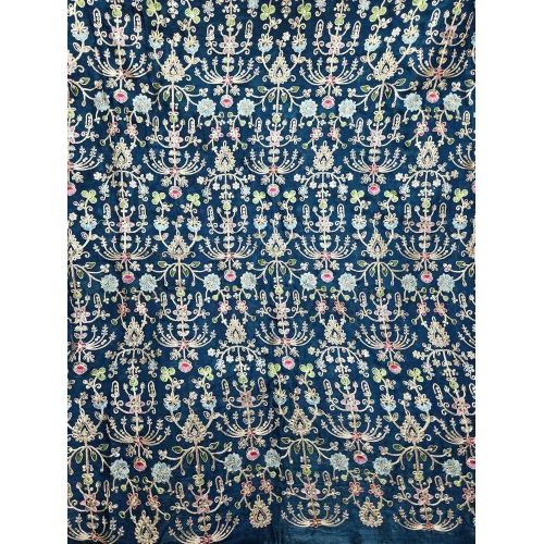 Space Silk Embroidered Fabric