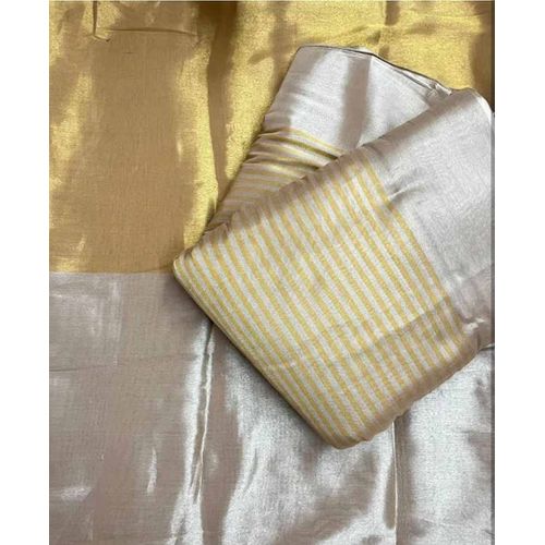 Tissue Shimmer 2D Zari Fabric