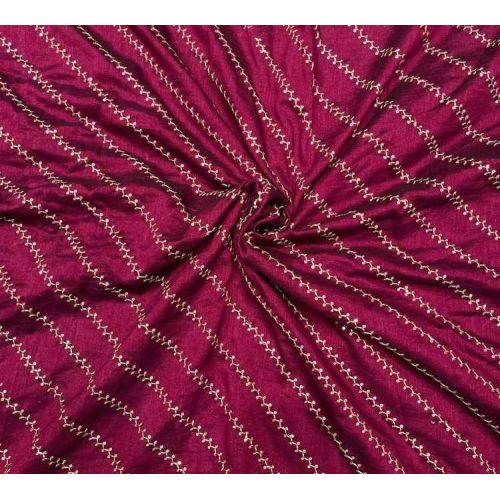 Vichitra Shimmer Lining Embroidery Fabric