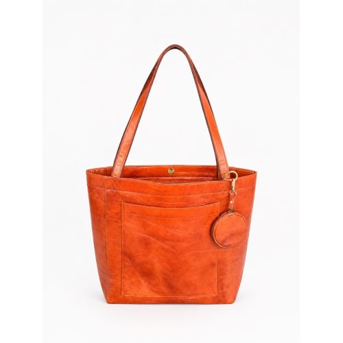 Red Leather Ladies Handbag