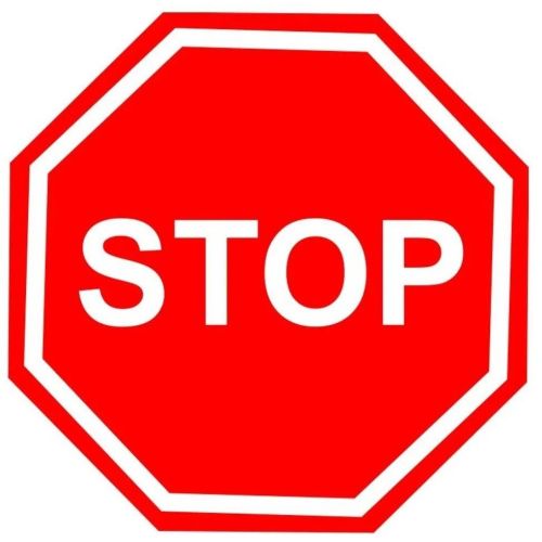 600mm Stop Sign Board