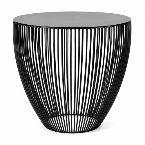 Black Metal Wire Side Table