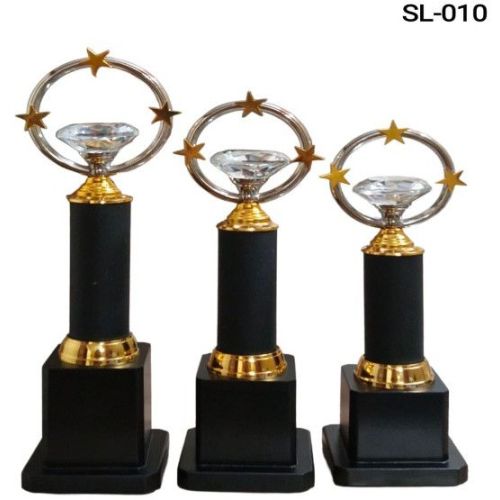 Crystal Star Metal Trophy Set