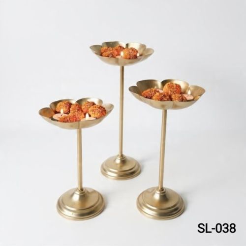 Lotus Shape Metal Urli Candle Stand