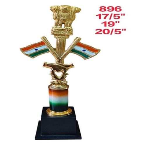 Metal Ashoka Indian Flag Trophy