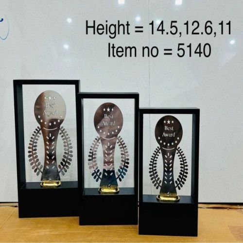 Premium Acrylic Wreath Frame Trophy Set