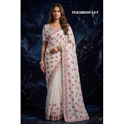 Ladies Floral Designer Party Wear Saree