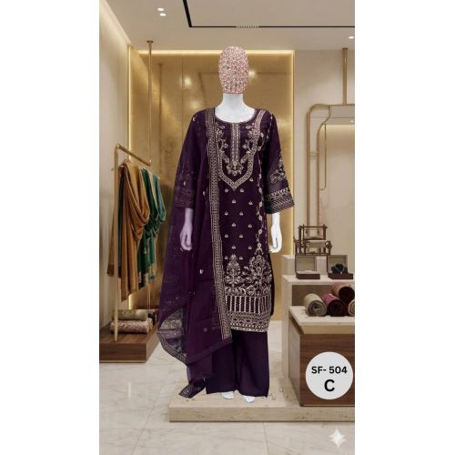 Ladies Imperial Plum Celebration Suit Set