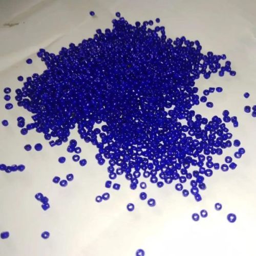 8 Mm Round Blue Glass Beads