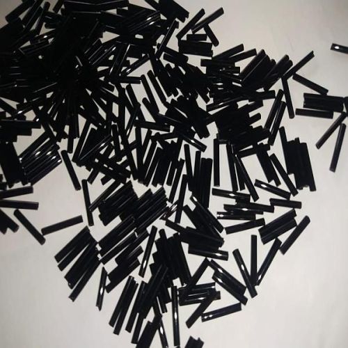 Black Pipe Glass Beads