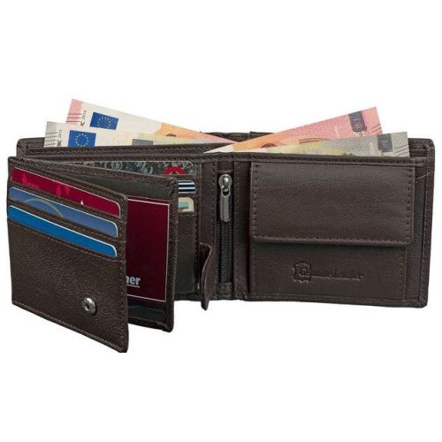 Mens Walnut Brown Leather Wallet