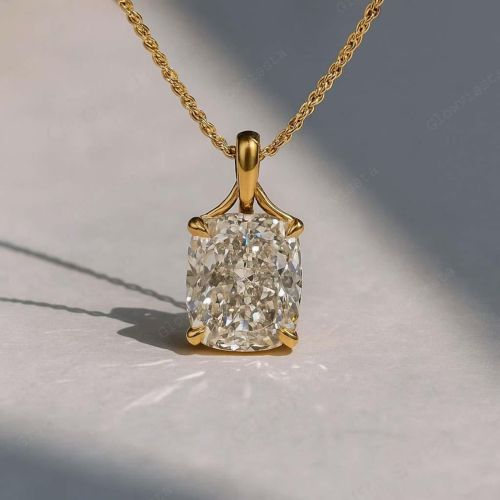 Cushion Cut Lab Grown Pendant